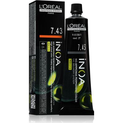 L’Oréal Professionnel Inoa trwała farba do włosów bez amoniaku odcień 7.43 60 ml