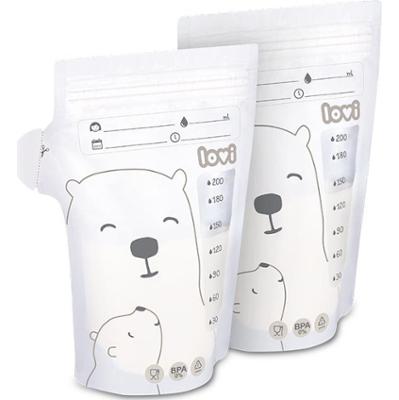 LOVI Buddy Bear woreczek przechowywanie mleka matki 25x200 ml