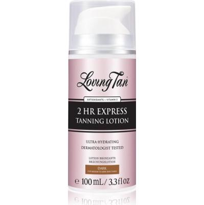 Loving Tan 2 HR Express nawilżające mleczko samoopalające odcień Dark 100 ml