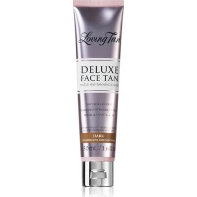 Loving Tan Deluxe Face Tan samoopalający krem do twarzy odcień Dark 50 ml