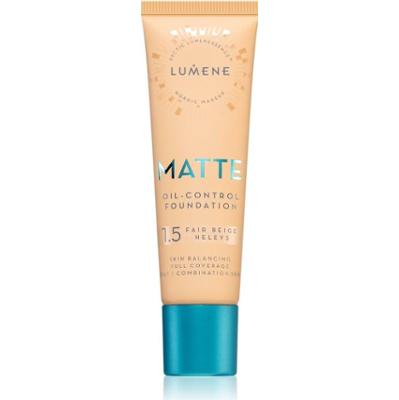 Lumene Matte Oil-Control podkład matujący odcień 1,5 Fair Beige / Fair 30 ml