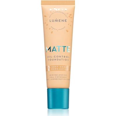 Lumene Matte Oil-Control podkład matujący odcień 2 Soft Honey / Medium 30 ml