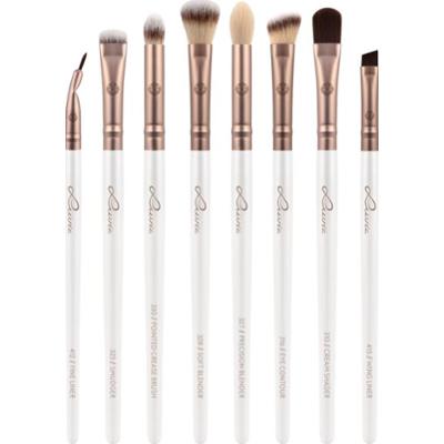 Luvia Cosmetics Prime Vegan All Eye Want zestaw pędzli do oczu Pearl White / Metallic Coffee Brown