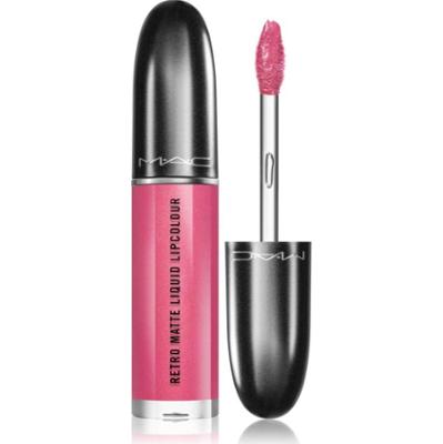 MAC Cosmetics Retro Matte Liquid Lipcolour matowa szminka z efektem metalicznym odcień Metallic Rose 5 ml