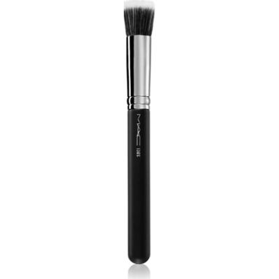 MAC Cosmetics Brush 130S Short Duo Fibre mały pędzel do nakładania kosmetyków płynnych, kremowych i pudrowych 1 szt.