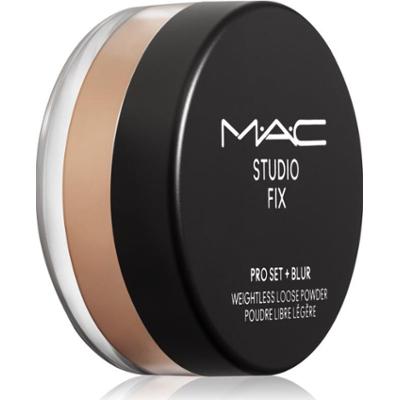 MAC Cosmetics Studio Fix Pro Set + Blur Weightless Loose Powder puder utrwalająco-matujący odcień Dark 6,5 g