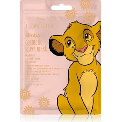 Mad Beauty Lion King Simba maseczka rewitalizująca w płachcie 25 ml
