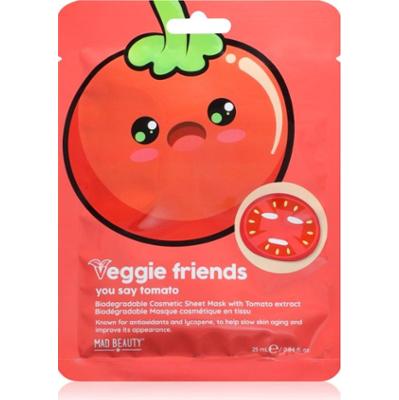 Mad Beauty Veggie Friends Tomato maseczka w płachcie o działaniu przeciwutleniającym 25 ml