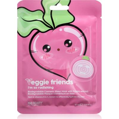 Mad Beauty Veggie Friends Radish maseczka w płachcie o działaniu nawilżającym 25 ml