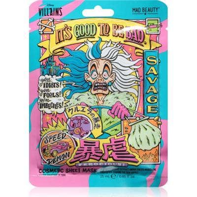 Mad Beauty Disney Villains Cruella maska odżywcza w płacie 25 ml
