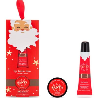 Mad Beauty HoHo Holiday Lip Balm Duo świąteczny zestaw prezentowy do ust