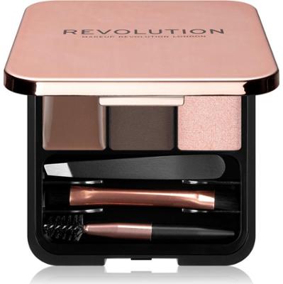 Revolution Brow Sculpt Kit zestaw do stylizacji brwi odcień Dark 2.2 g