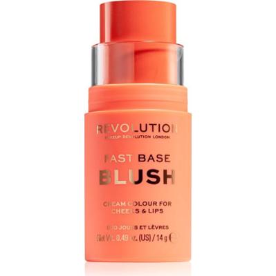 Revolution Fast Base tonujący balsam do ust i policzków odcień Peach 14 g