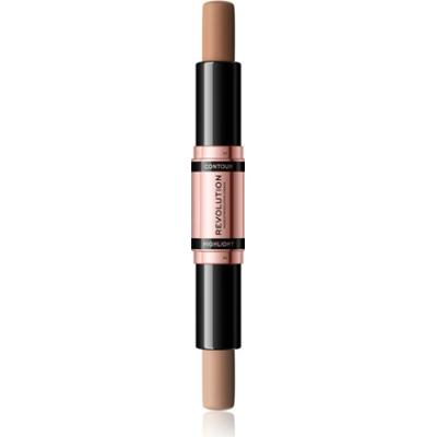 Revolution Fast Base Dwustronny sztyft do konturowania odcień Fair 2x4.3 g