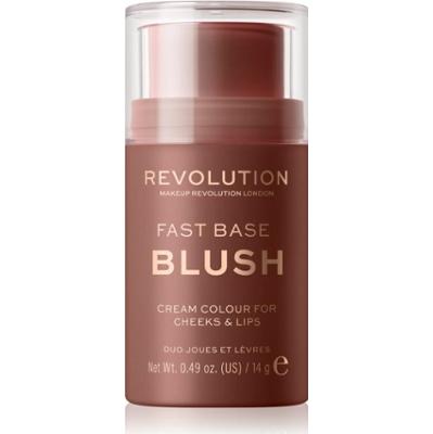 Revolution Fast Base tonujący balsam do ust i policzków odcień Mauve 14 g