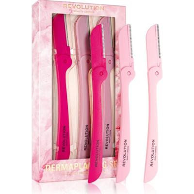 Revolution Dermaplaning Set depilator do twarzy i szyi 3 szt.