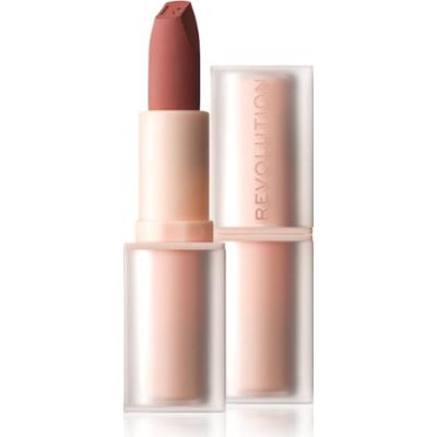 Revolution Lip Allure Soft Satin Lipstick kremowa szminka o satynowym wykończeniu odcień Brunch Pink Nude 3.2 g