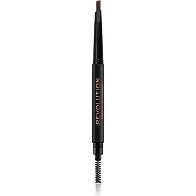 Revolution Duo Brow Definer precyzyjna kredka do brwi odcień Medium Brown 0.25 g