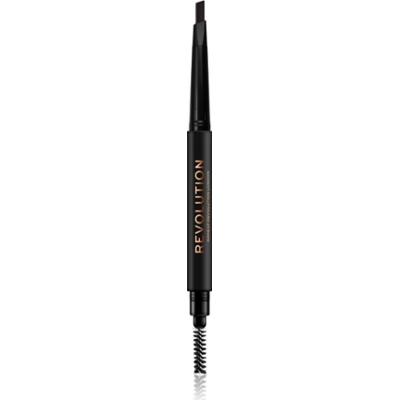Revolution Duo Brow Definer precyzyjna kredka do brwi odcień Dark Brown 0.25 g