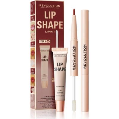 Revolution Lip Shape Kit zestaw do ust odcień Warm Nude 1 szt.