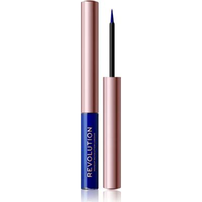 Revolution Super Flick eyeliner w płynie odcień Blue 2.4 ml