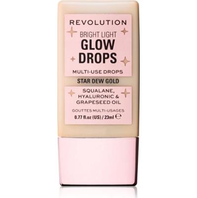 Revolution Bright Light Glow Drops płynny rozjaśniacz odcień Golden Star Dew 23 ml