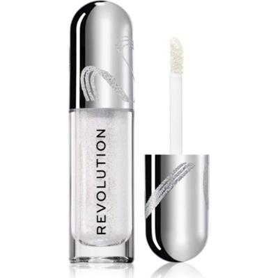 Revolution Metallic Muse Glitter Muse błyszczące cienie do powiek w płynie odcień Silver 3.5 ml