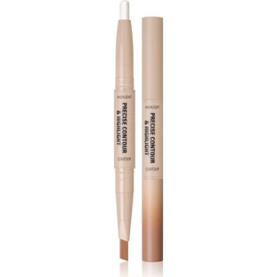 Revolution Precise Contour & Highlight Dwustronny sztyft do konturowania odcień Light 1.45 g