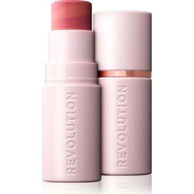 Revolution Skin Silk Blush Stick róż do policzków w kremie w sztyfcie odcień Peachy Pink 4.5 g