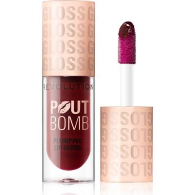 Revolution Pout Bomb błyszczyk do ust z efektem powiększenia odcień Jelly Berry Mauve 4.6 ml