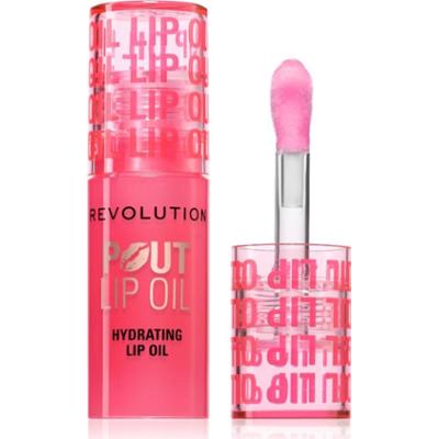 Makeup Revolution Pout Lip olejek do ust o działaniu nawilżającym odcień Watermelon Pink 3 ml