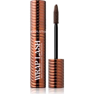 Revolution Wrap Lash Tubing tusz do rzęs zwiększający objętość, wydłużający i podkręcający odcień Brown 8.5 ml
