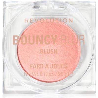 Revolution Bouncy Blur rozjaśniający róż do policzków odcień Light as a Cloud Peachy Pink 5.5 g