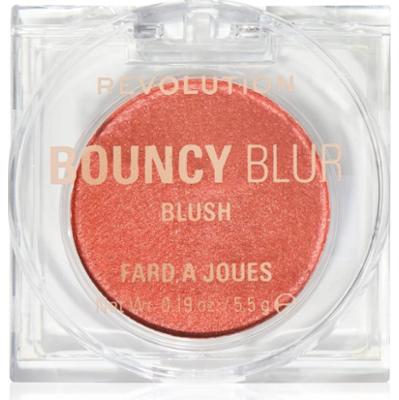 Revolution Bouncy Blur rozjaśniający róż do policzków odcień Paprika Pop Soft Bronze 5.5 g