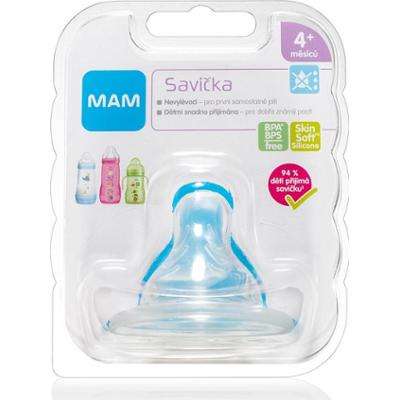 MAM Baby Bottles Teat Spill-free smoczek do butelki 4m+ 1 szt.