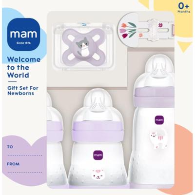 MAM Welcome to the World 0m+ zestaw upominkowy dla niemowląt Purple