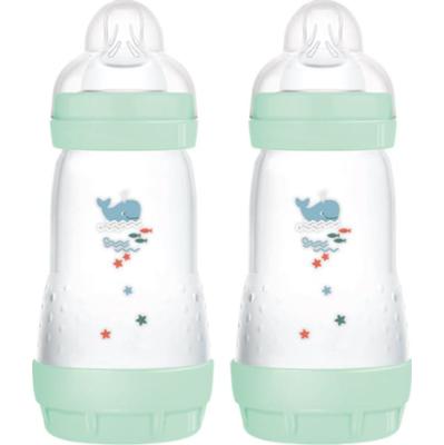 MAM Perfect Star Anti-colic Bottle butelka antykolkowa 2m+ Mint 2x260 ml