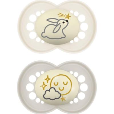 MAM Original Night 16m+ smoczek Grey/ Beige 2 szt.