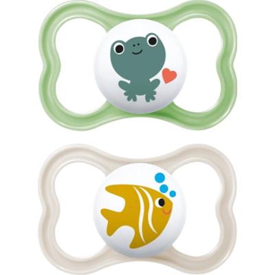 MAM Air 6+ months smoczek Green/ Grey 2 szt.