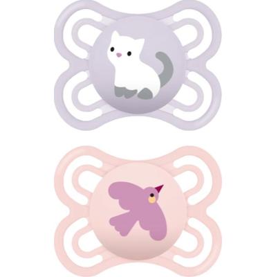 MAM Perfect 0+m, dbl box smoczek Pink/ Purple 2 szt.