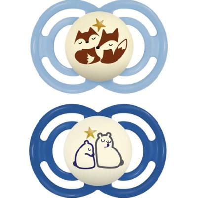 MAM Perfect Night 6m+ smoczek Blue/ Dark Blue 2 szt.