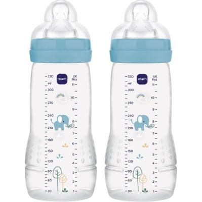 MAM Easy Active™ Baby Bottle butelka dla niemowląt 4m+ Blue 2x330 ml