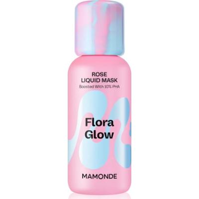 MAMONDE Flora Glow Rose Liquid Mask maseczka nawilżająca do twarzy z efektem złuszczającym 80 ml