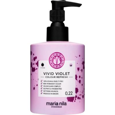 Maria Nila Colour Refresh Vivid Violet delikatna odżywiająca maska bez trwałych pigmentów barwiących wytrzyma 4 – 10 umyć 0.22 300 ml