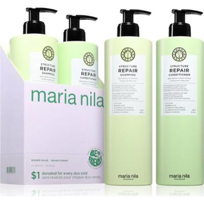 Maria Nila Structure Repair Set zestaw upominkowy do wzmocnienia włosów 2x500 ml
