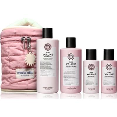 Maria Nila Pure Volume Beauty Bag zestaw upominkowy do zwiększenia objętości włosów 4 szt.