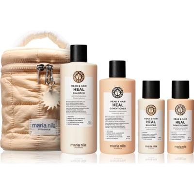 Maria Nila Head & Hair Heal Beauty Bag zestaw upominkowy przeciw łupieżowi i wypadaniu włosów 4 szt.