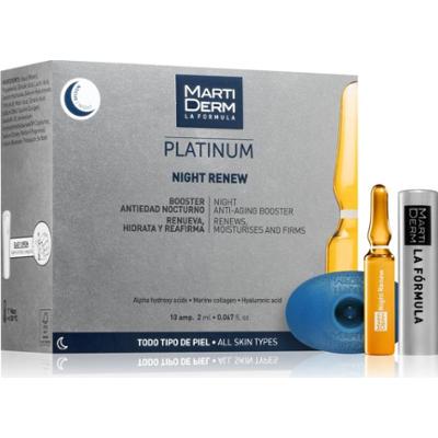 MartiDerm Platinum Night Renew przeciwzmarszczkowe serum na noc w ampułkach 10x2 ml
