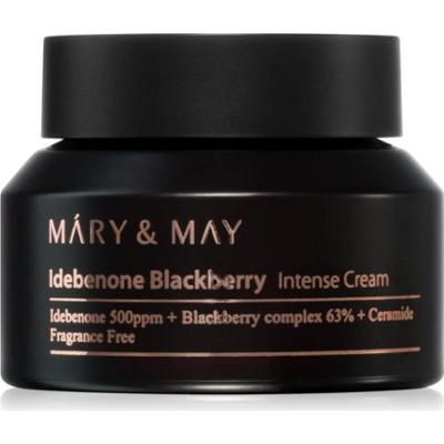 Mary&May Idebenone + Blackberry Complex Intensive Total Care Cream rozświetlający krem nawilżający o działaniu przeciwzmarszczkowym 70 g