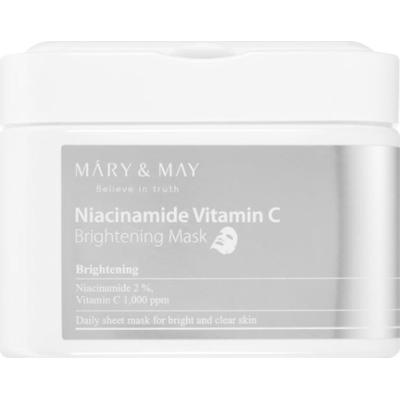 Mary&May Niacinamide Vitamin C Brightening Mask zestaw maseczek płóciennych z efektem rozświetlającym 30 szt.